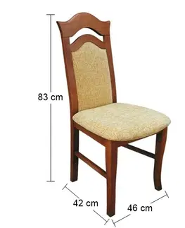 Jedálenské stoličky PYKA Enzo jedálenská stolička drevo D3 / béžová