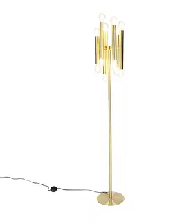 Stojace lampy Vintage stojaca lampa zlatá 12-svetlá -Tubi
