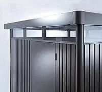 HIGHLINE Biohort Záhradný domček BIOHORT Highline H1 duo 275 × 155 cm (sivá kremeň metalíza)