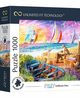 Hračky puzzle TREFL - Prime puzzle 1000 UFT - Čas dovolenky: Plachetnica