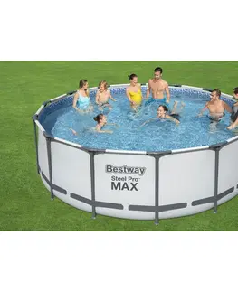 Bazény Bestway Nadzemný bazén Steel Pro MAX, pr.  425 cm, v. 122 cm