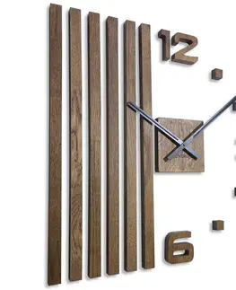Hodiny Drevené nástenné hodiny Lamele 60cm FlexiStyle z230-d9-1