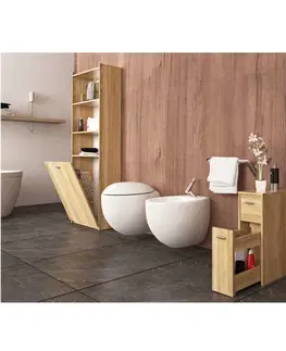 Kúpeľňový nábytok KONDELA Natali Typ 7 kúpeľňová skrinka dub sonoma