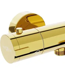 Kúpeľňové batérie MEXEN - Termostatická vaňová batéria Kai, zlatá 77300-50