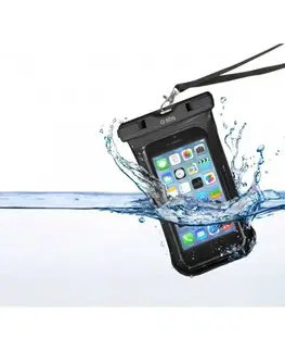 Puzdrá na mobilné telefóny SBS vodotesné puzdro pre smartfón s displejom do 5,5", čierne TEWATERUNIK