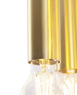 Stropne svietidla Art Deco stropné svietidlo zlaté 6-svetlo -Tubi