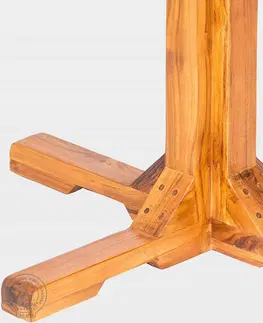 Stolčeky DEOKORK Záhradný teakový stôl DANTE 75x75 cm