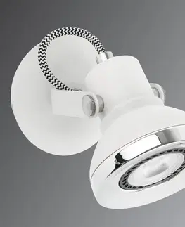 Bodové svetlá FARO BARCELONA Nástenné svietidlo Ring s LED v bielej