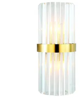 Svietidlá Eurolamp Nástenné svietidlo 2xE14/7W/230V zlatá 