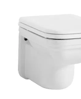 Záchody KERASAN - WALDORF závesná WC misa, 37x55cm, biela 411501