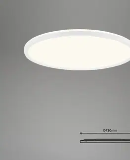 SmartHome stropné svietidlá Briloner LED stropné svietidlo Slim S stmievateľné CCT biele Ø 45 cm