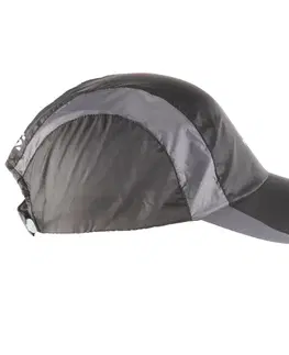 bežecké oblečenie Bežecká šiltovka do dažďa nastaviteľná 55 až 63 cm čierna