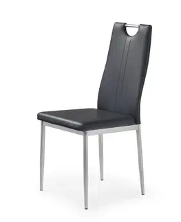 Jedálenské stoličky a kreslá Jedálenská stolička K202 Halmar Čierna