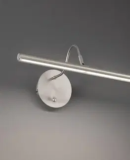 Nástenné svietidlá FISCHER & HONSEL Nástenné LED Nami s vypínačom, niklová farba