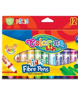 Kreatívne a výtvarné hračky PATIO - Colorino fixy Baby line Minis 12 farieb