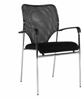 Stoličky Zasadacia stolička, čierna, UMUT