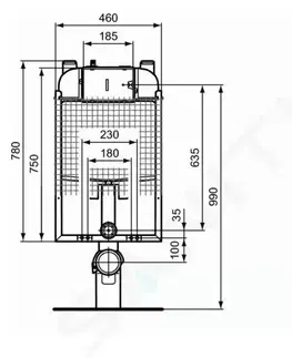 Záchody IDEAL STANDARD - ProSys Predstenová odľahčená inštalácia ProSys 80M na závesné WC R014667