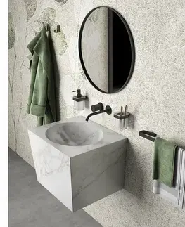 Kúpeľňový nábytok GEDY A8216014 Samoa držiak uterákov 60 x 6,5 cm, čierna