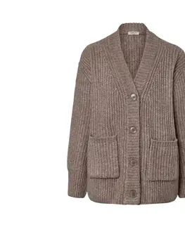 Coats & Jackets Kardigán z hrubej pleteniny s vlnou