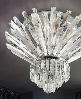Stropné svietidlá Patrizia Volpato Krištáľové stropné svietidlo Cristalli 60 cm