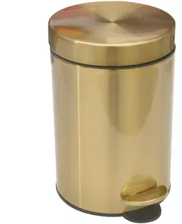 Kovové koše Odpadkový kôš FTC001B-3L gold