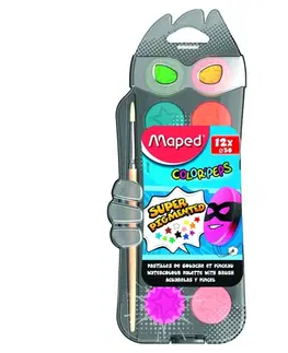 Hračky MAPED - Vodové farby MAPED Paint, 12 farieb, 30 mm