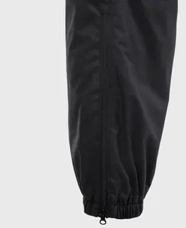 nohavice Nepremokavé nohavice na ragby R500 pre dospelých čierne
