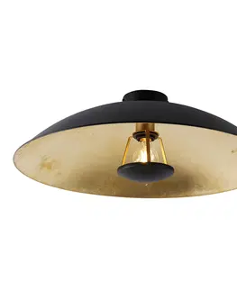 Stropne svietidla Inteligentné stropné svietidlo čierne so zlatou 60 cm vrátane WiFi A60 - Emilienne