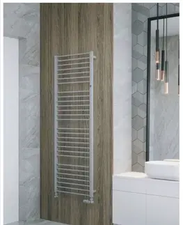 Kúpeľňa HOPA - Kúpeľňový radiátor PIKO - Pripojenie radiátora - Spodná pripojenie, Radiátory - Farebné prevedenie HL - Biela, Rozmer radiátora HL - 630 × 1329 mm, výkon 658 W RADPIK601335