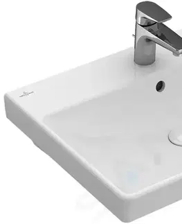 Kúpeľňa VILLEROY & BOCH - Avento Umývadlo nábytkové, 650x470 mm, s prepadom, otvor na batériu, CeramicPlus, alpská biela 415865R1