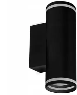 Svietidlá  Nástenné bodové svietidlo PARIS 2xGU10/10W/230V IP20 čierna 
