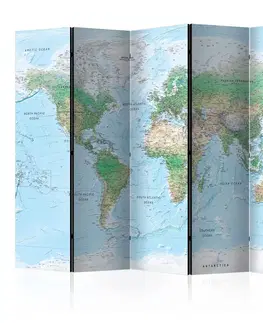 Paravány Paraván World Map Dekorhome