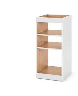 Bookcases & Standing Shelves Regál so skrytými kolieskami