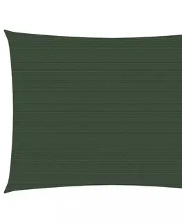 Stínící textilie Tieniaca plachta obdĺžniková HDPE 2,5 x 2 m Dekorhome Tmavo zelená
