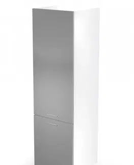 Vento Vysoká skriňa pre vstavanú chladničku VENTO DL-60/214 Halmar Sivá
