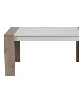 Jedálenské stoly Stôl Cremona TS 155x90 šedá dub/biely 11008801