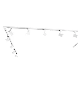 Kolajnicove svietidla Moderný 1-fázový koľajnicový systém s 10 bielymi bodkami - Jeana