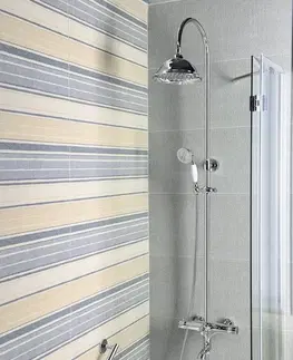 Sprchy a sprchové panely SAPHO - KIRKÉ sprchový / vaňový stĺp s termostatickou batériou, chróm KI39C