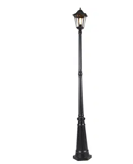 Zahradne stlpove lampy Inteligentné vonkajšie svietidlo čierne 200 cm IP44 vrátane Wifi ST64 - Havana