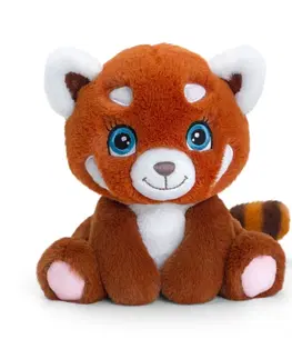 Plyšové hračky KEEL TOYS - SE1537 Keeleco Panda červená - eko plyšová hračka 16 cm