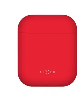 Slúchadlá FIXED Silky Silikónové puzdro pre Apple AirPods 12, červené FIXSIL-753-RD