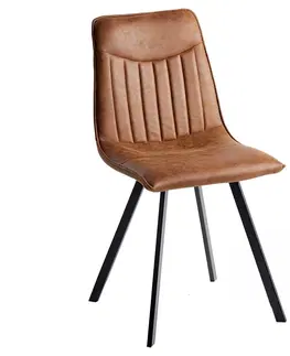 Jedálenské stoličky a kreslá Jedálenská stolička 2 ks NYX Dekorhome Sivá