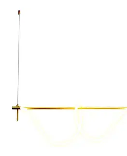 Svietidlá Eurolamp LED Luster na lanku LED/20W/230V + 1xG9/10W/230V 3000K zlatá 