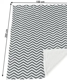 Deky Obojstranná baránková deka, geometrický vzor, 150x200, FUTURO