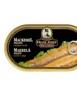 Ryby Franz Josef Kaiser Makrela udena filety v rastlinnom oleji 12 x 170 g