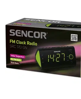 Budíky Sencor SRC 170 GN rádiobudík, zelená 