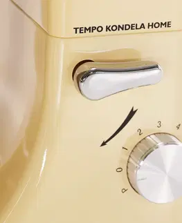 Kuchynské roboty TEMPO-KONDELA KANTE, kuchynský robot, 1800 W, 5 l, vanilková/chróm