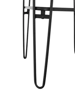 Konferenčné stolíky Príručný stolík, čierna/dub, NORAS