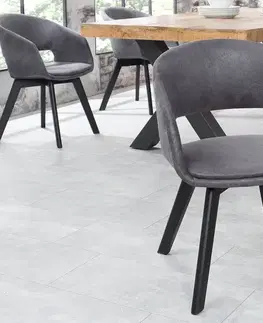 Stoličky - moderné LuxD 20351 Dizajnová stolička Colby sivá antik