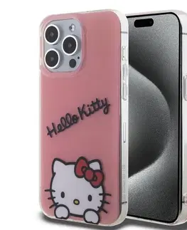 Puzdrá na mobilné telefóny Zadný kryt Hello Kitty IML Daydreaming Logo pre Apple iPhone 15 Pro Max, ružové 57983116922
